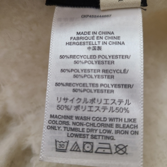 Madewell cream & brown brush fringed chunky boho oversized blanket scarf - Picture 4 of 5